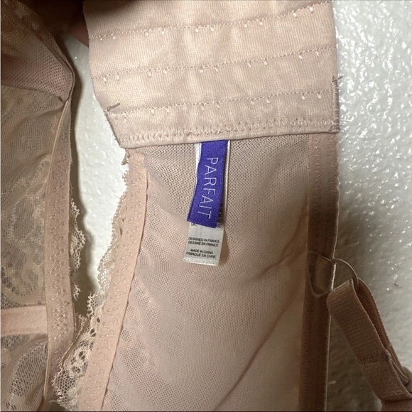 Parfait Women's 40C Sandrine Plunge Lace Adjustable Strap Lined Bra Rose - Picture 6 of 7